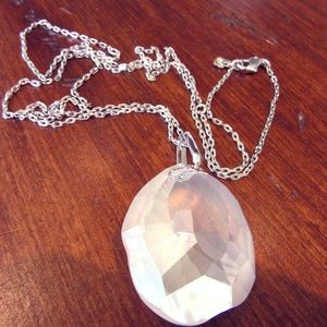 Swarovski Large Clear Crystal Pendant Necklace